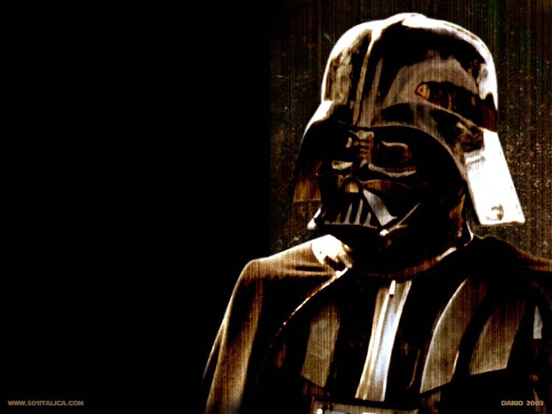 Darth Vader Figure — Black, Dramatic, Digital Art, Helmet