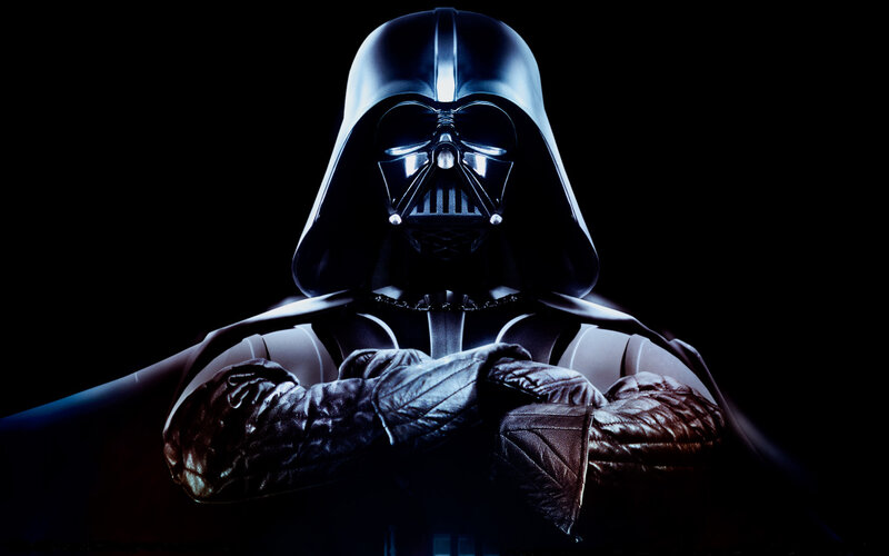 Darth Vader Figure — Black, Dramatic, Photograph