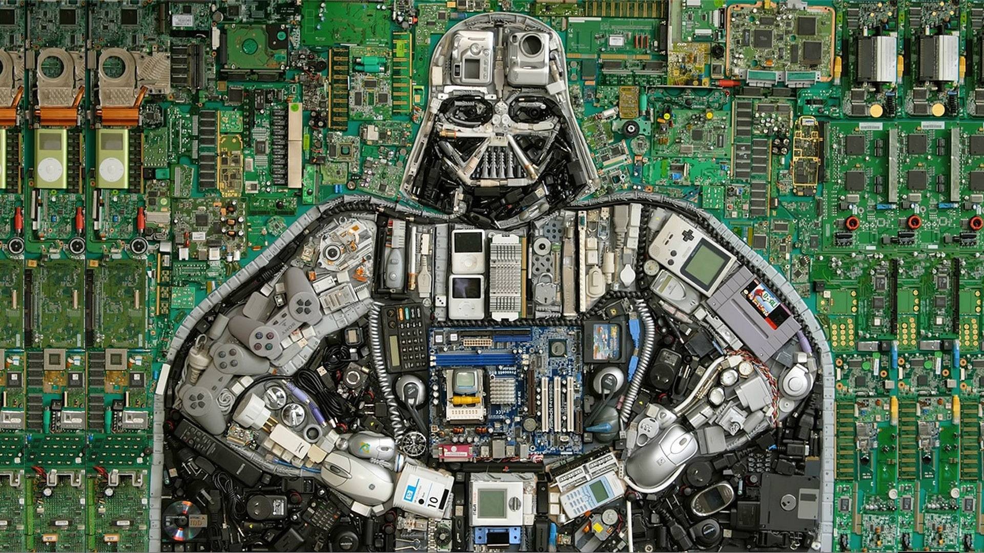 Darth Vader from electronics
