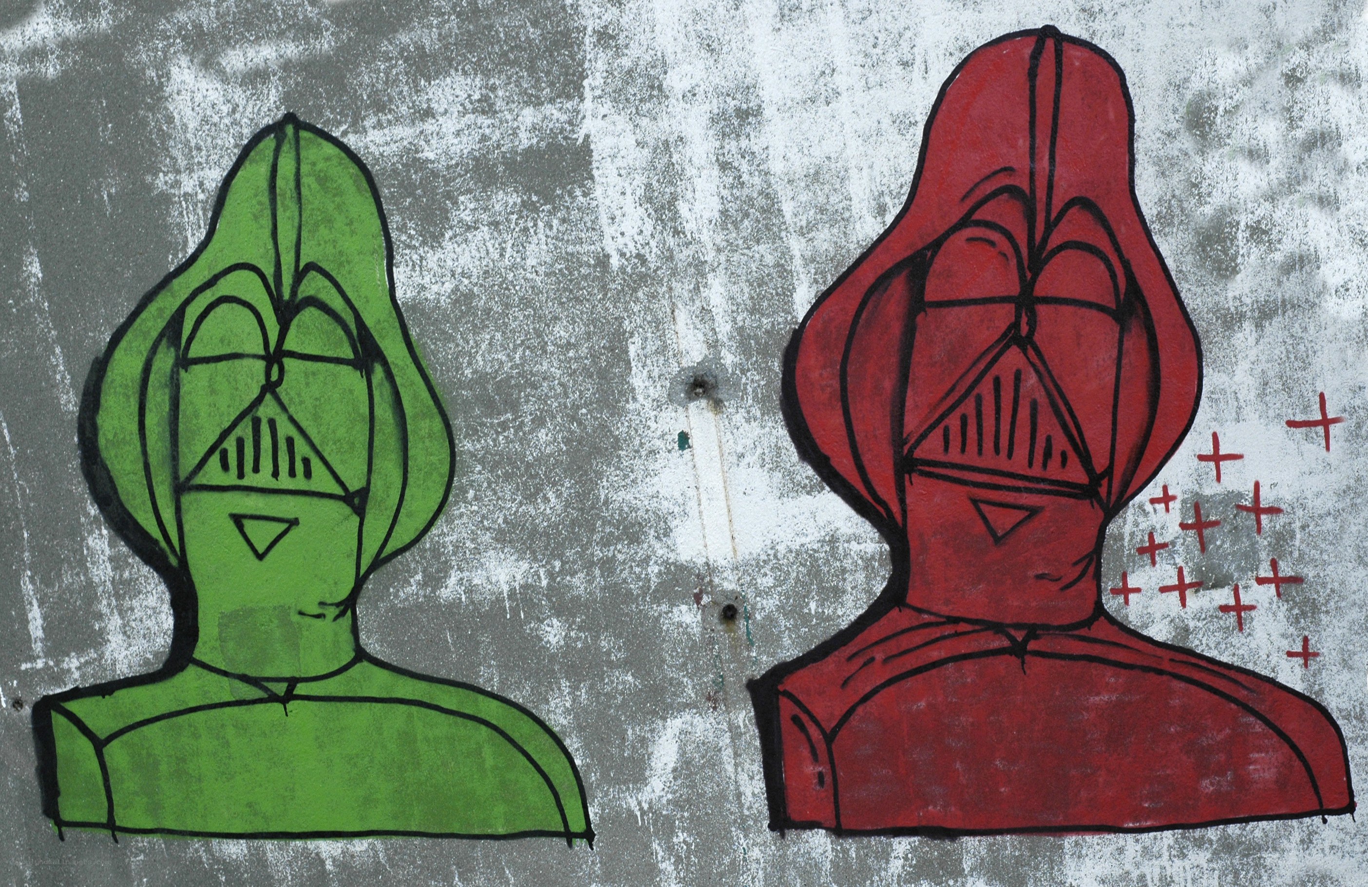 Darth Vader graffiti art
