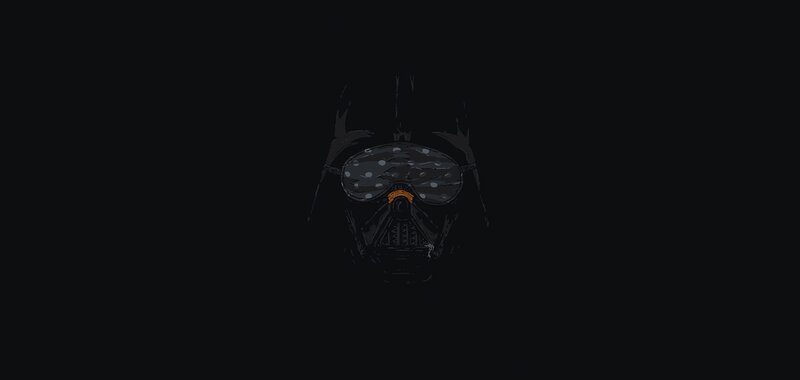 Darth Vader Helmet — Black, Dark, Night