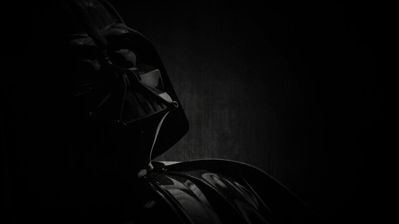 Darth Vader Helmet — Black, Dramatic, Digital Art, Cape