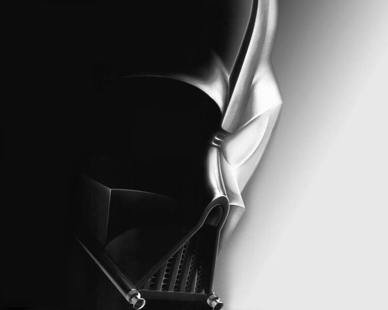 Darth Vader Helmet — Black, Dramatic, Digital Art, Grille