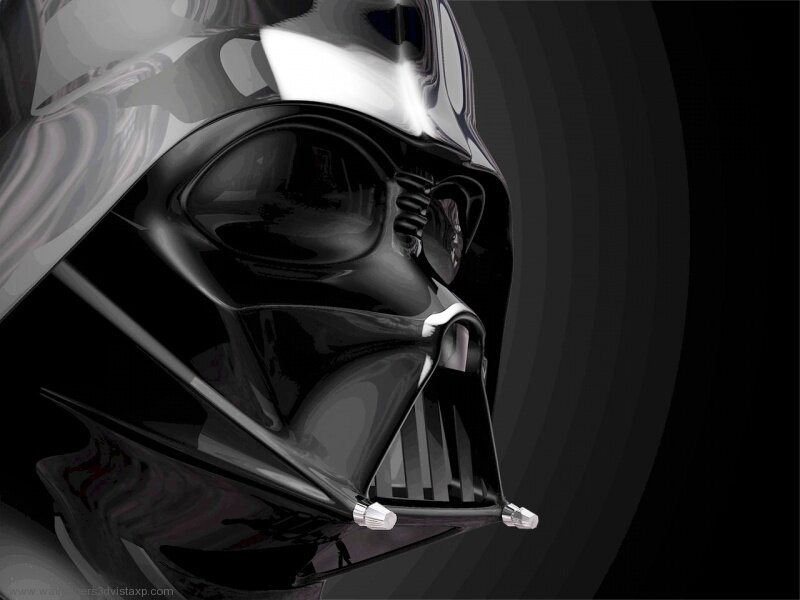 Darth Vader Helmet — Black, Dramatic, Digital Art, Mask