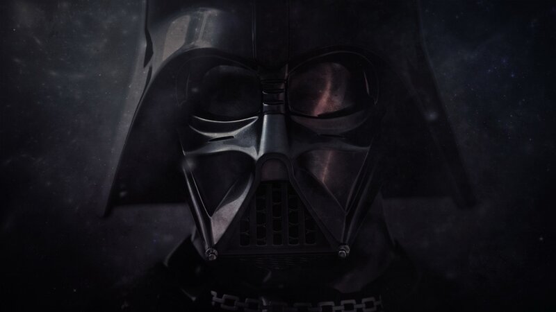 Darth Vader Helmet — Black, Dramatic, Night, Digital Art, Mask