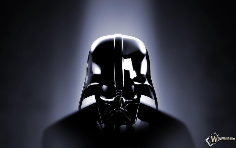 Darth Vader Helmet — Black, Dramatic, Photograph, Light Beam