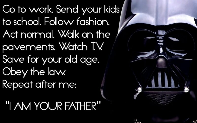 Darth Vader Helmet — Black, Dramatic, Photograph, Text