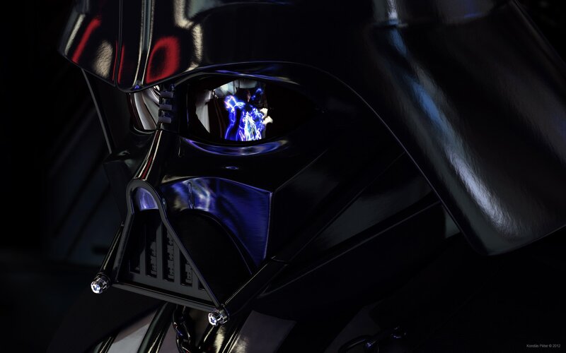 Darth Vader helmet close-up