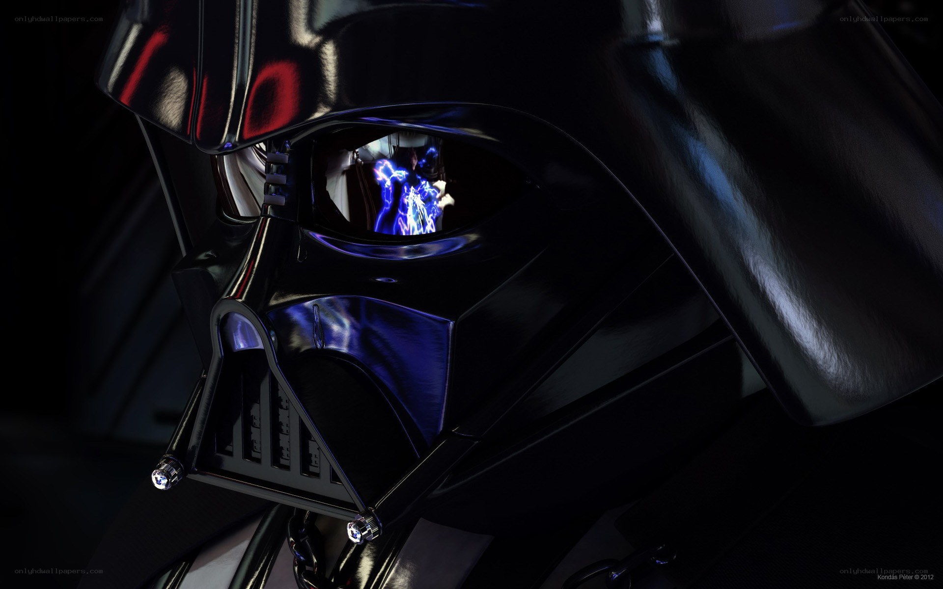 Darth Vader helmet close-up