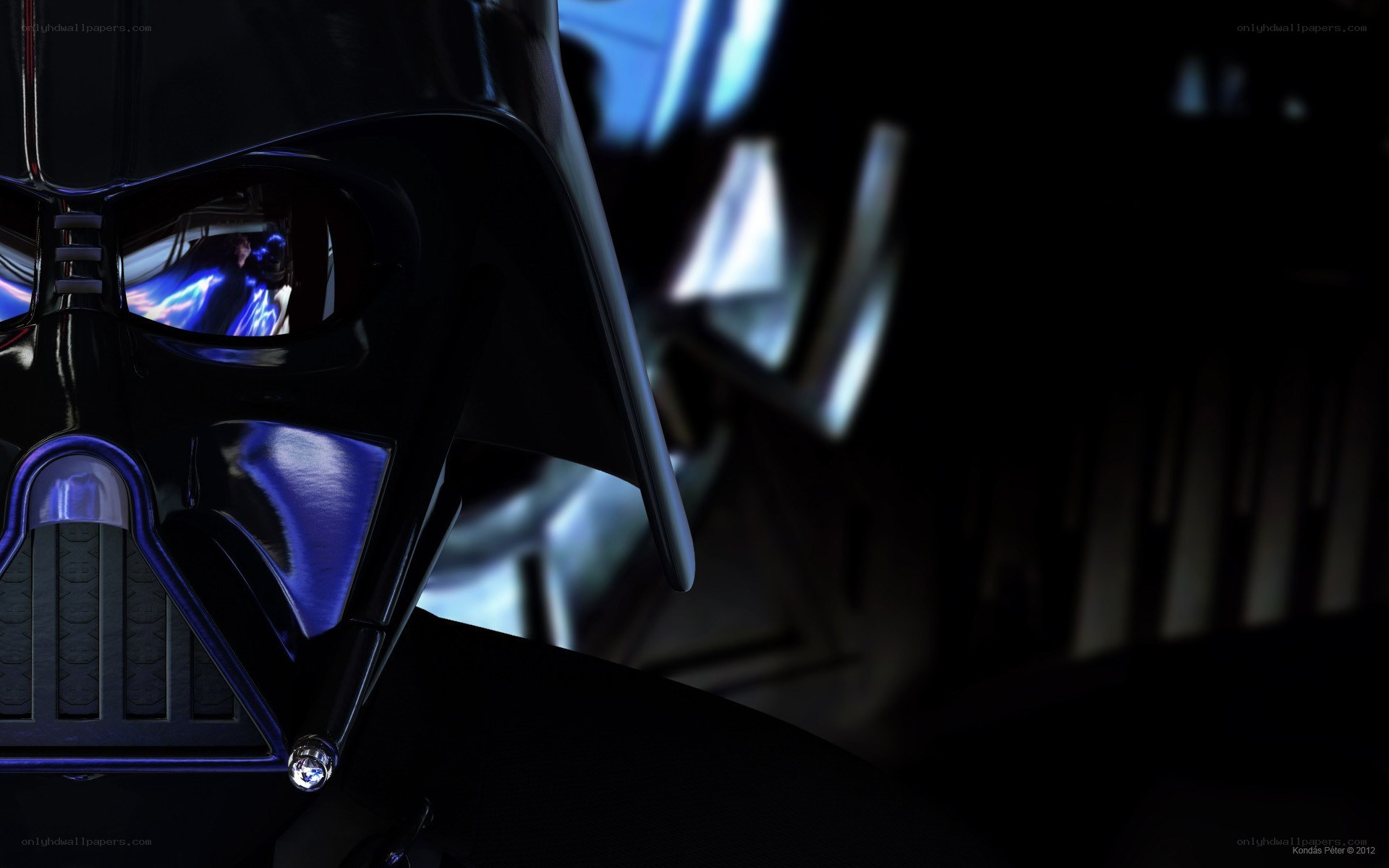 Darth Vader helmet close-up