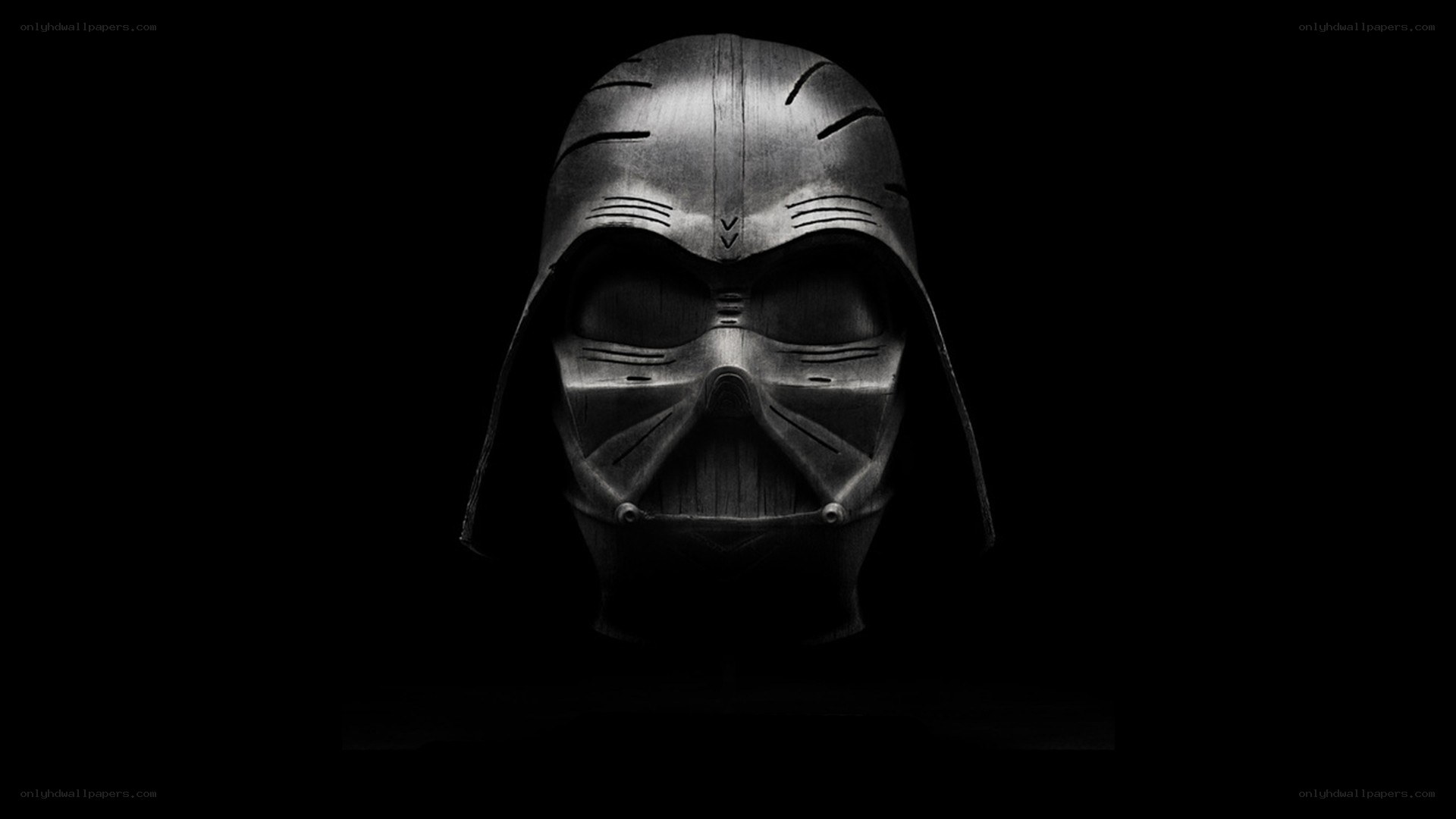 Darth Vader helmet in darkness