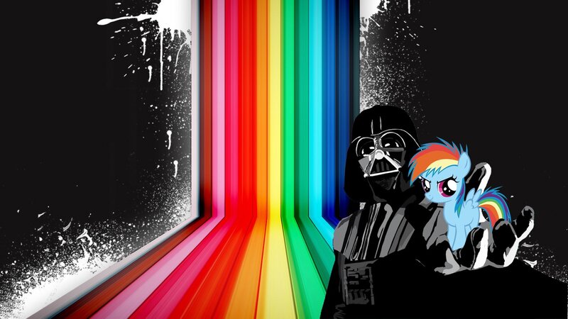 Darth Vader Holding a Pony