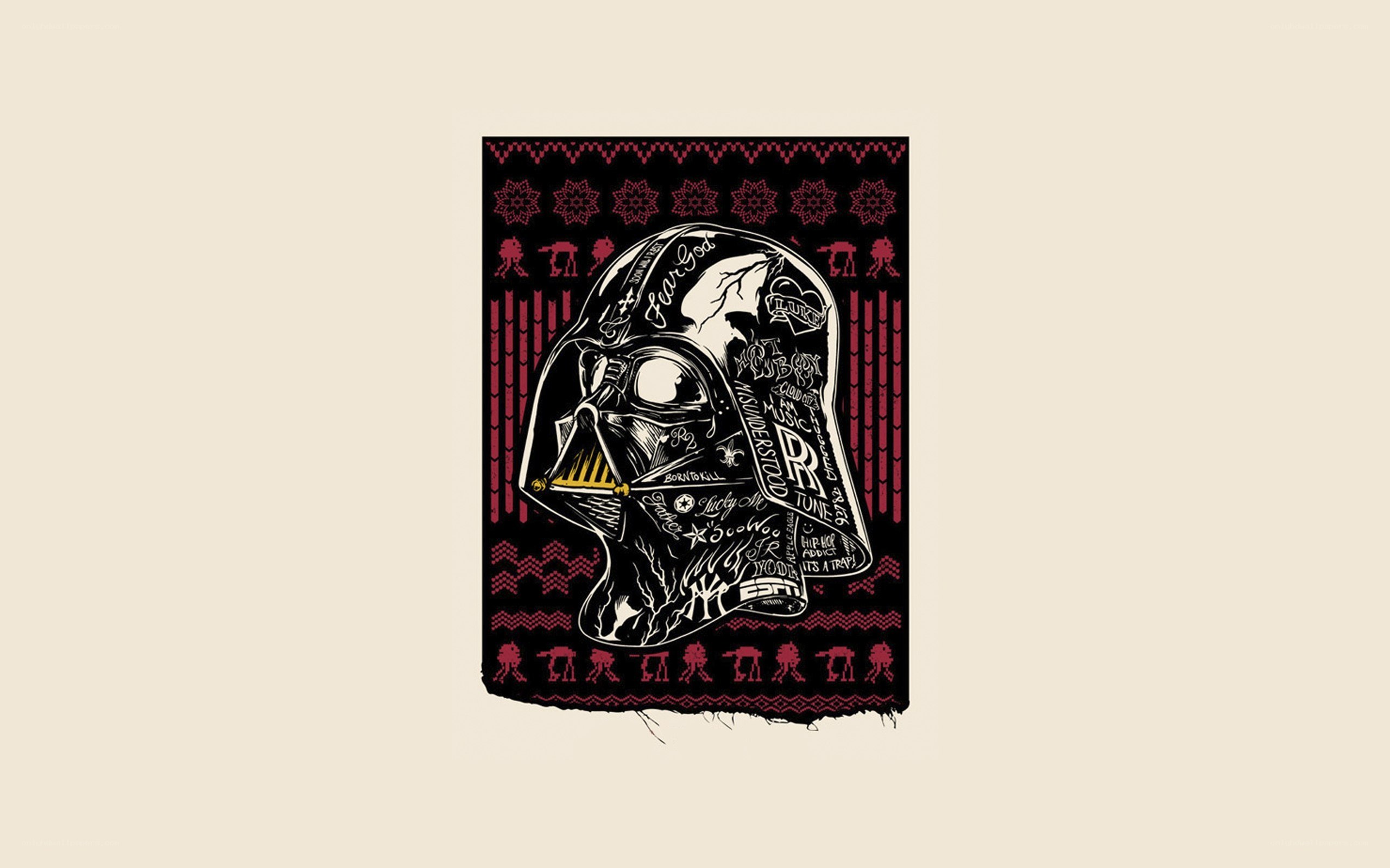 Darth Vader holiday sweater design