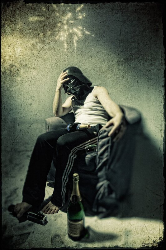Darth Vader in a chair