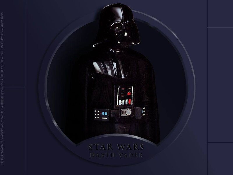 Darth Vader in a circular frame