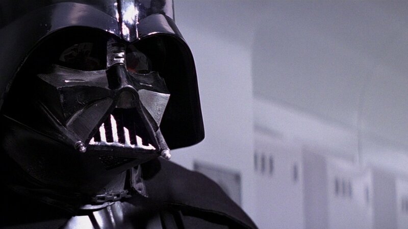 Darth Vader in a corridor