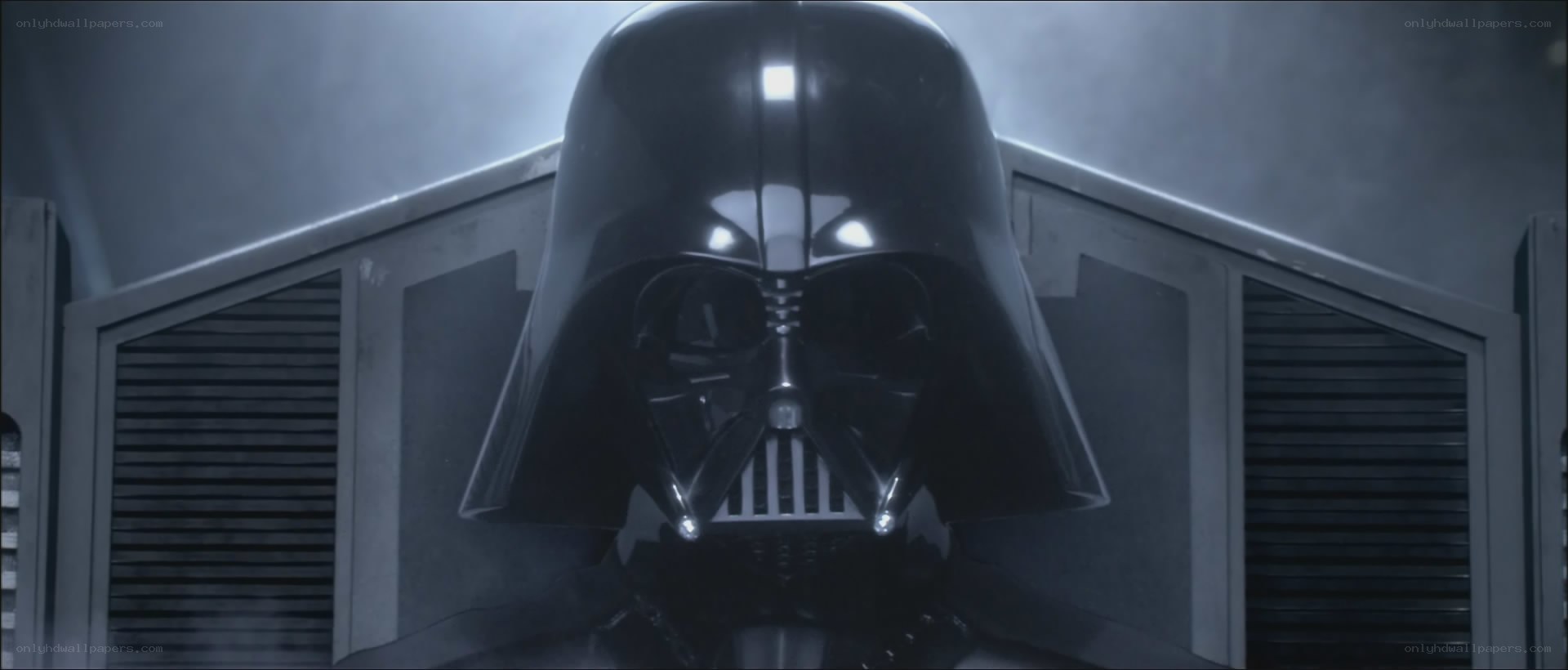 Darth Vader in a dark room