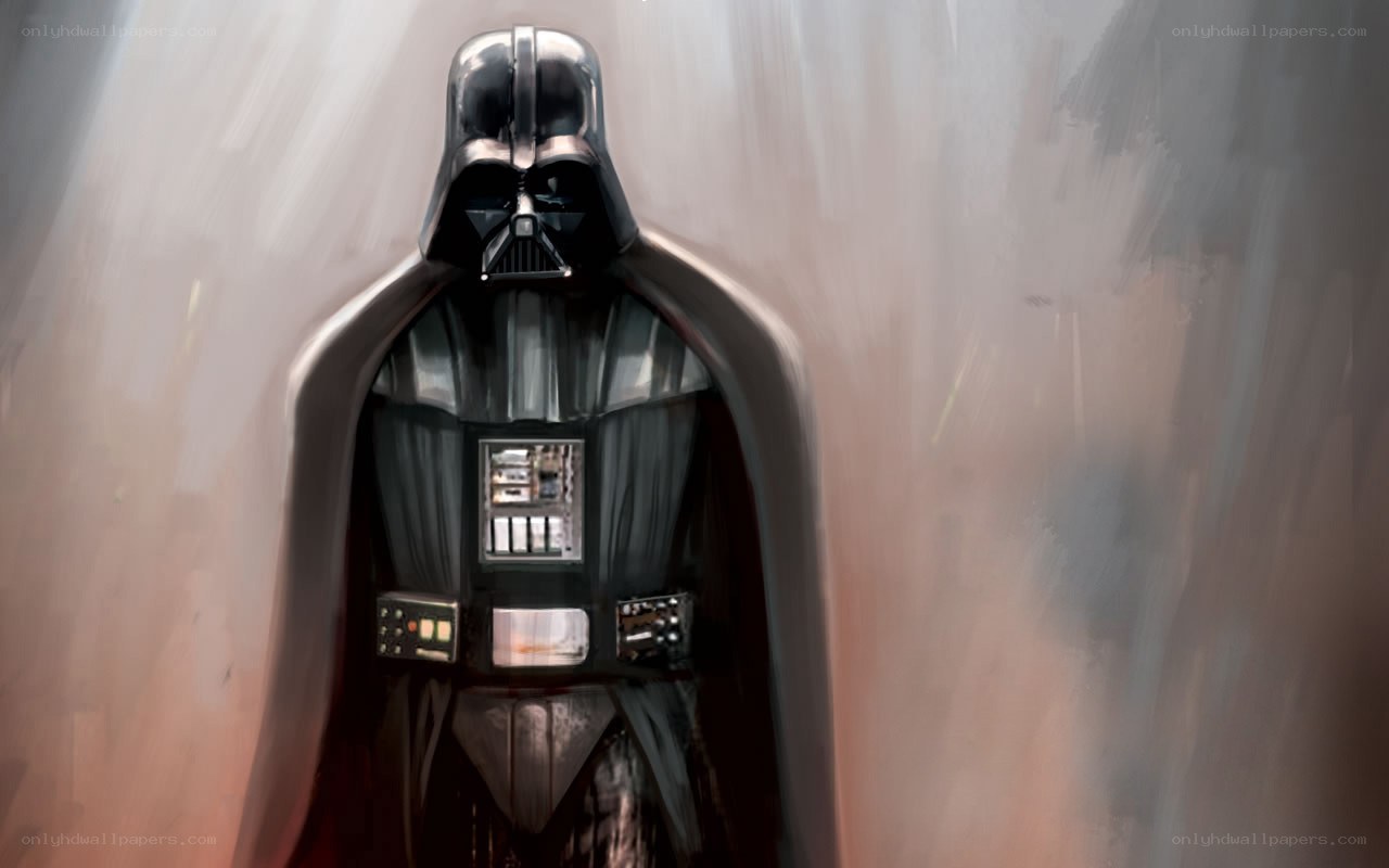 Darth Vader in a storm