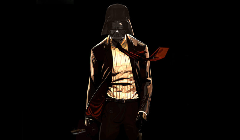 Darth Vader in a suit