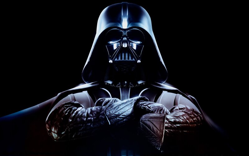 Darth Vader in Black — Dramatic, Photograph, Mask