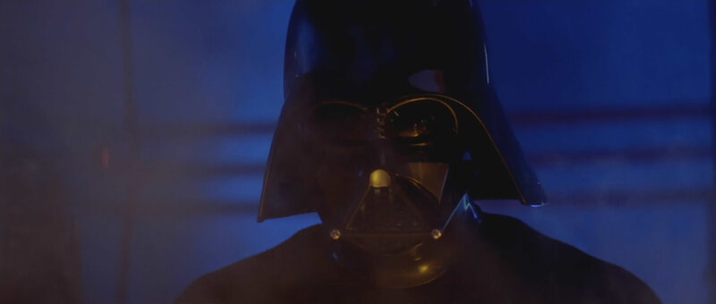 Darth Vader in blue light