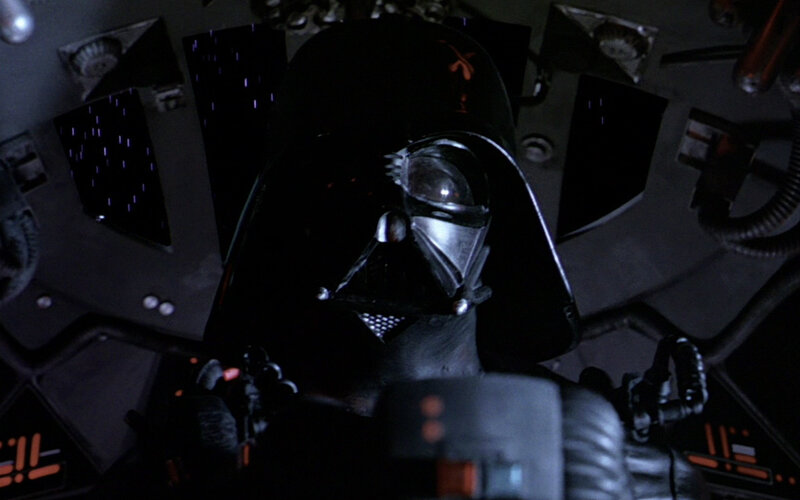 Darth Vader in cockpit