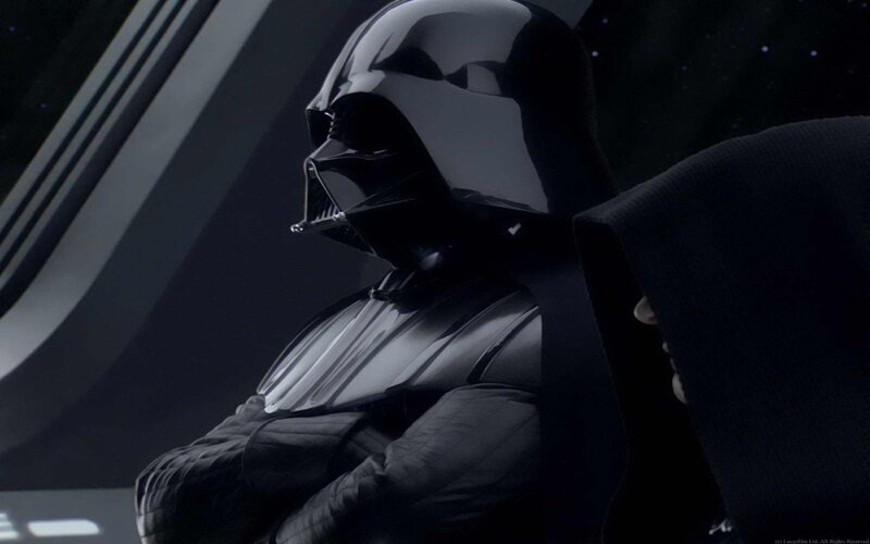 Darth Vader in Cockpit — Black