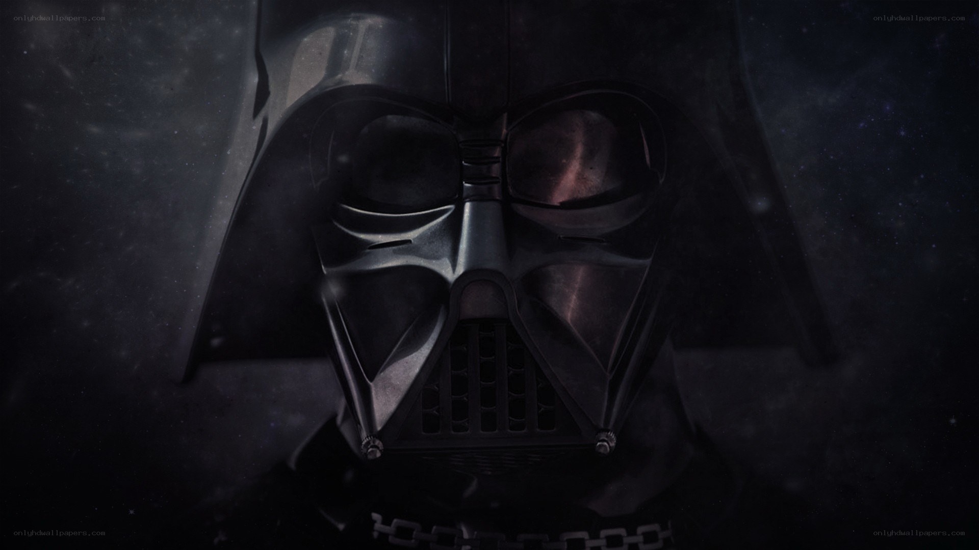 Darth Vader in dark space