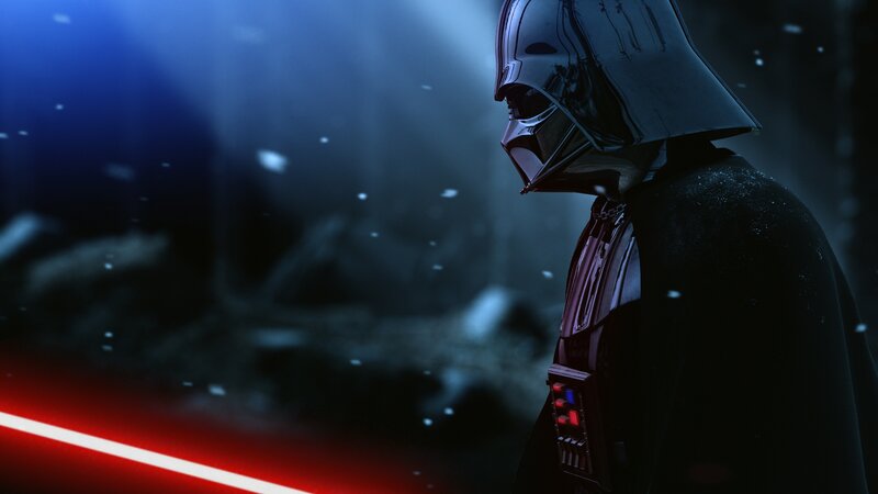 Darth Vader in Profile — Black