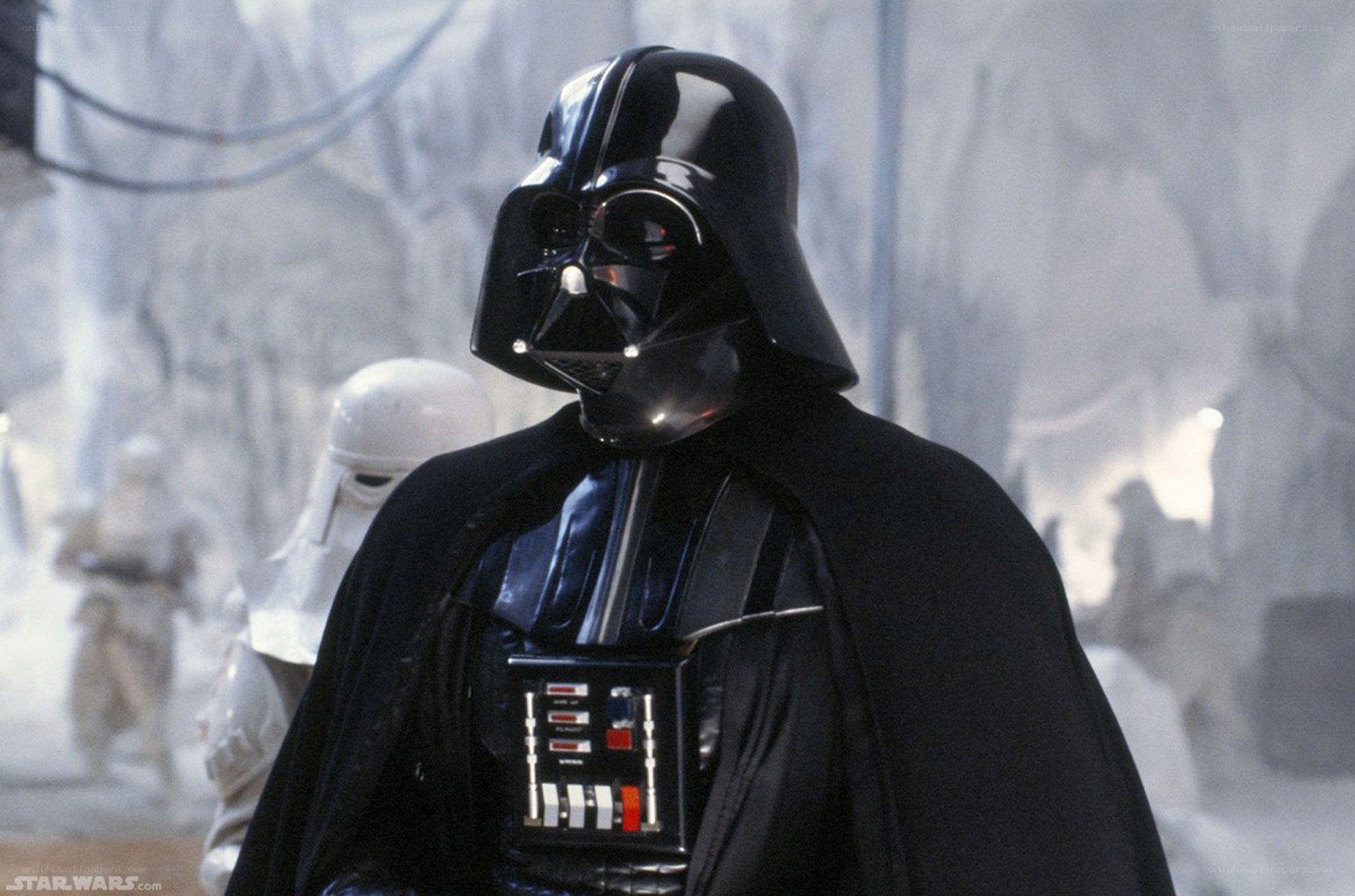 Darth Vader in snow storm