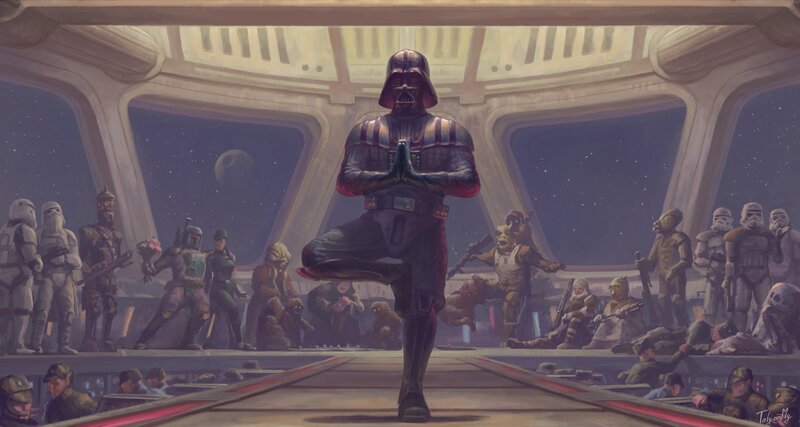 Darth Vader Meditating