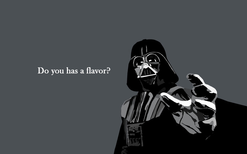 Darth Vader meme with text