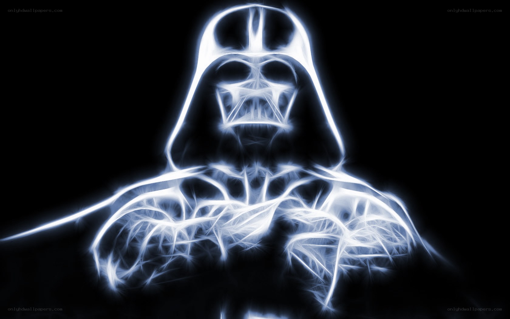 Darth Vader neon portrait