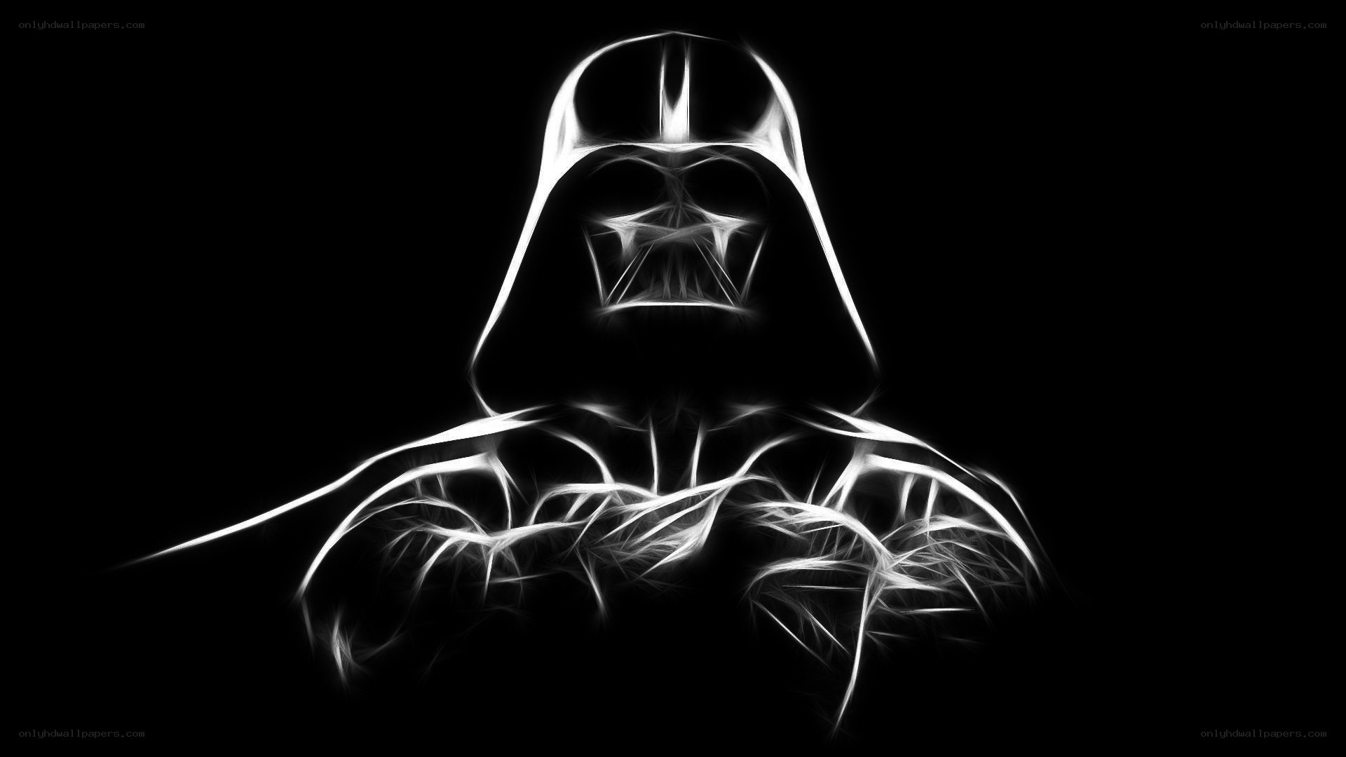 Darth Vader neon portrait