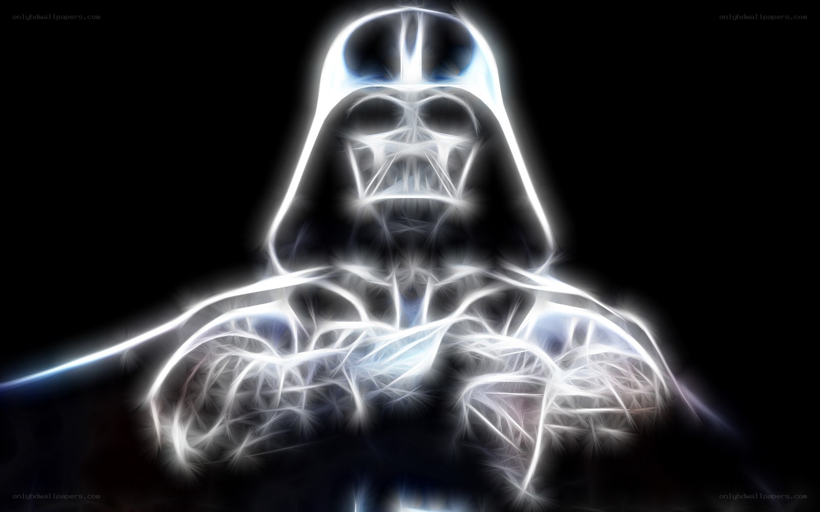 Darth Vader neon portrait