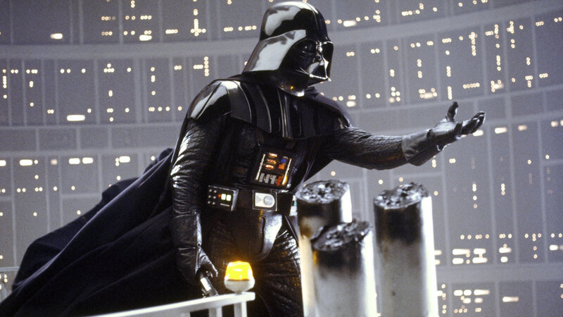 Darth Vader on a platform