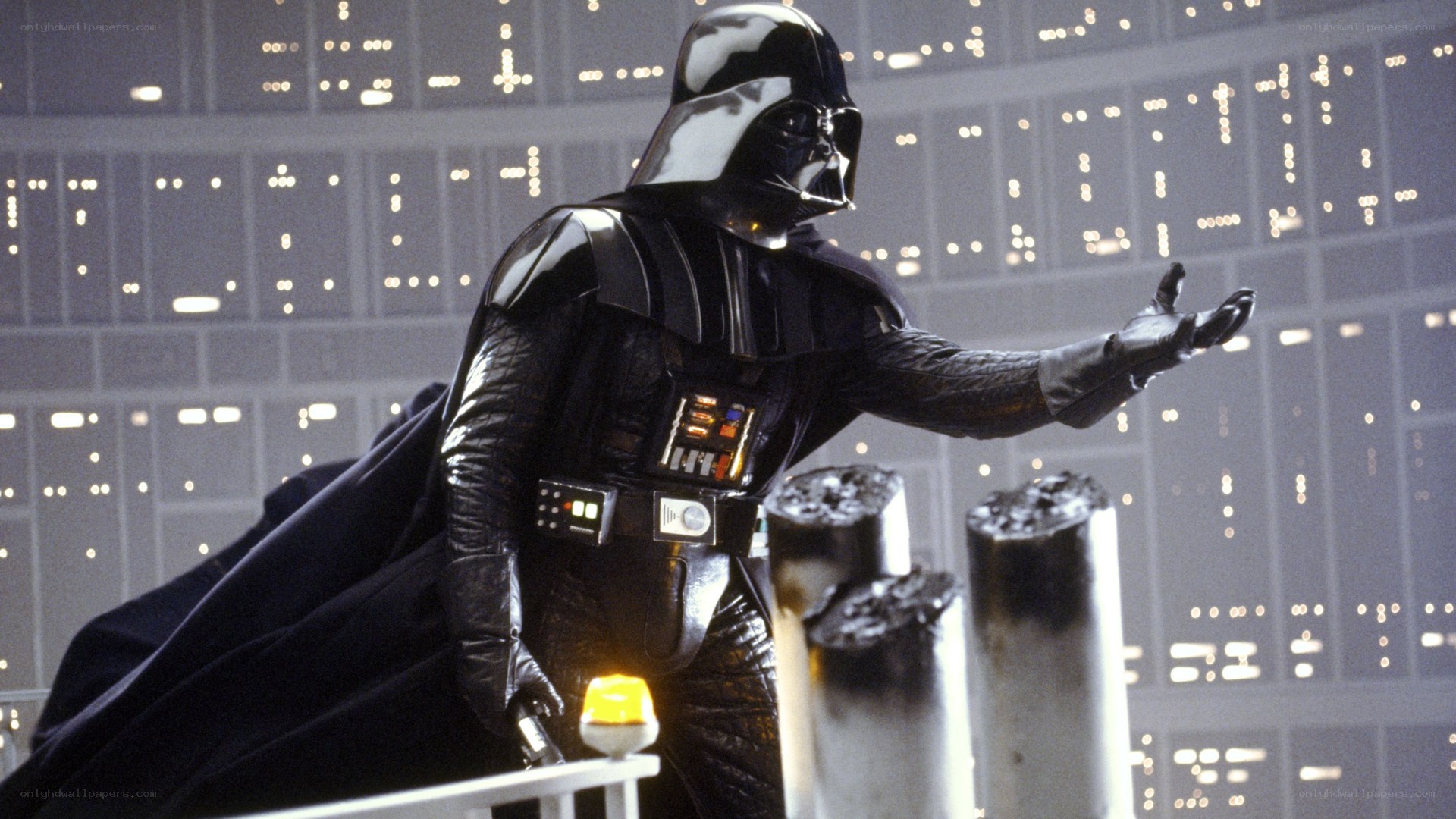 Darth Vader on a platform