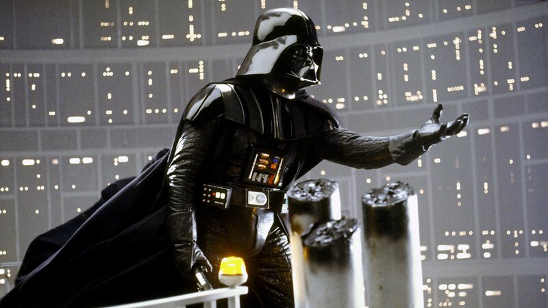Darth Vader on a platform