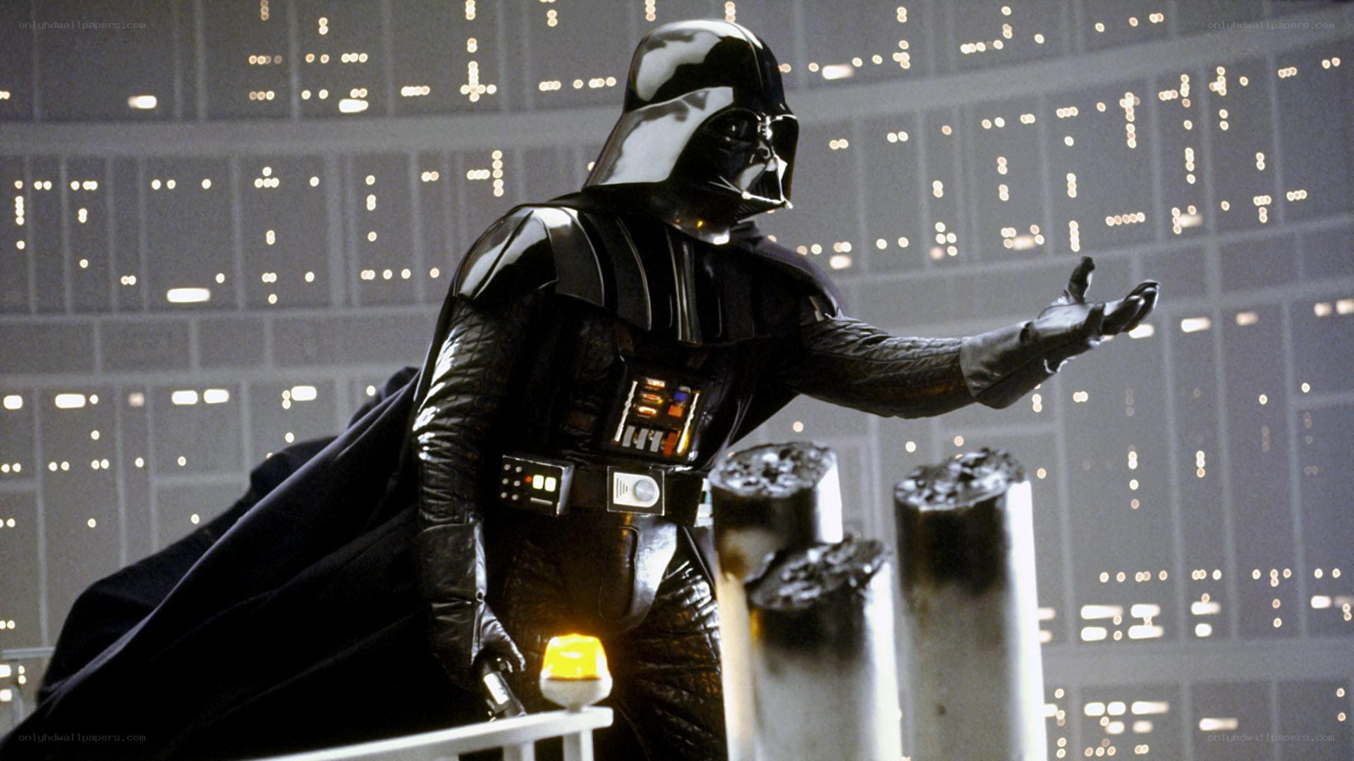 Darth Vader on a platform