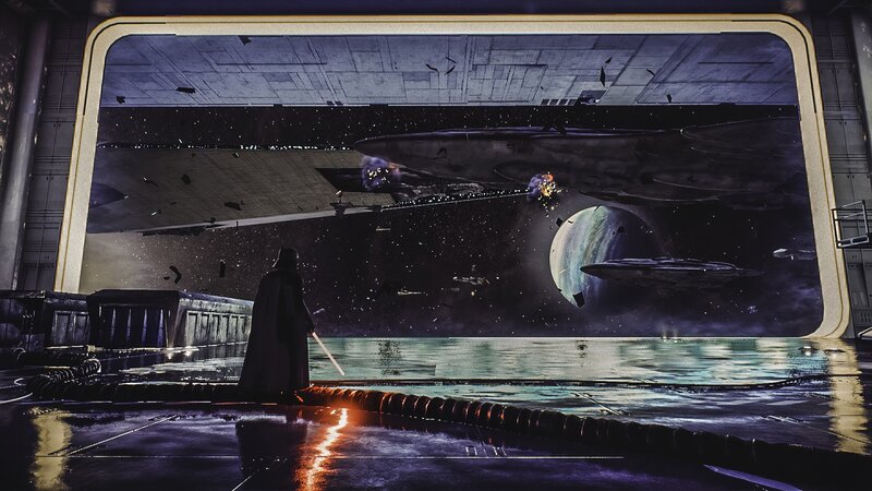 Darth Vader on a Ship