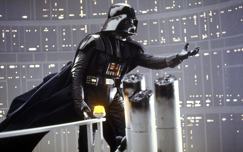 Darth Vader on a spaceship