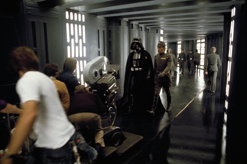 Darth Vader on Set