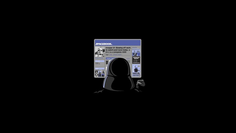 Darth Vader on Spacebook