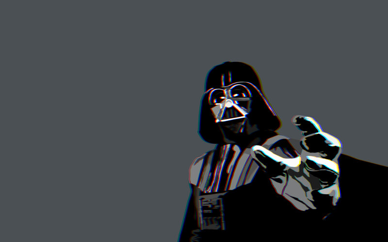 Darth Vader pointing