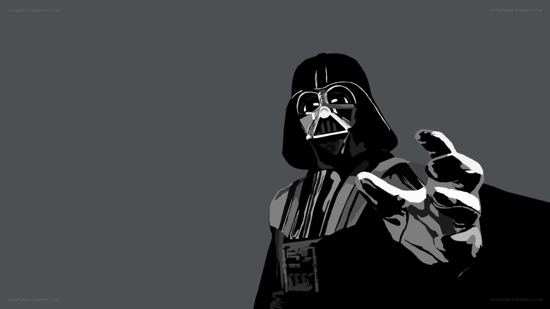 Darth Vader pointing