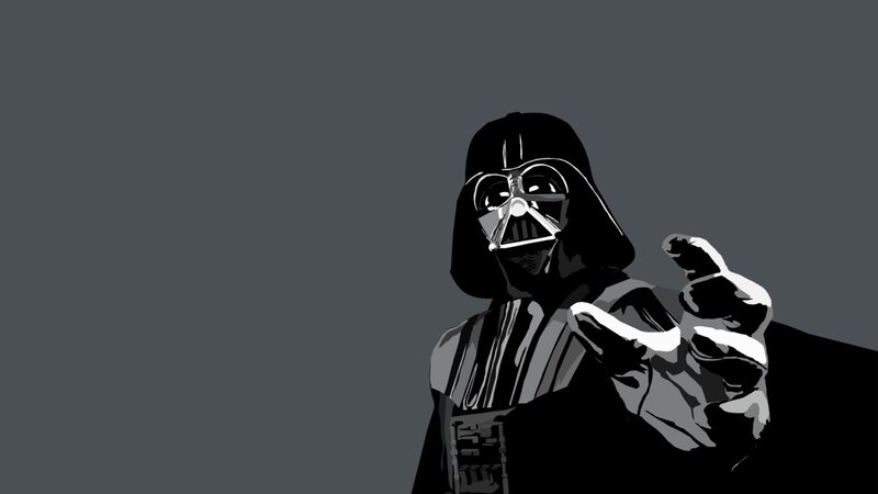 Darth Vader pointing