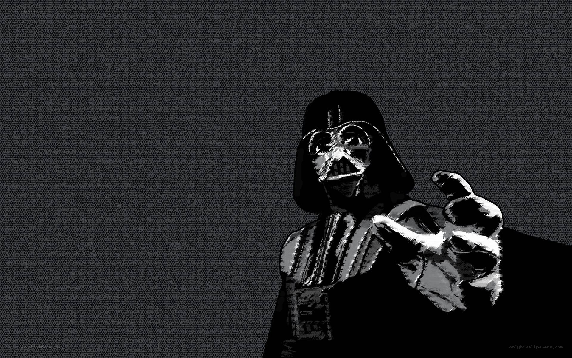 Darth Vader pointing