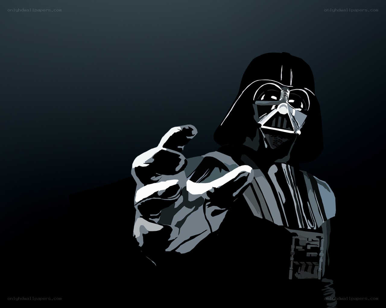 Darth Vader pointing