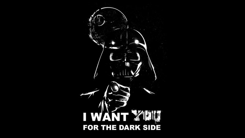 Darth Vader Pointing — Black, Dramatic