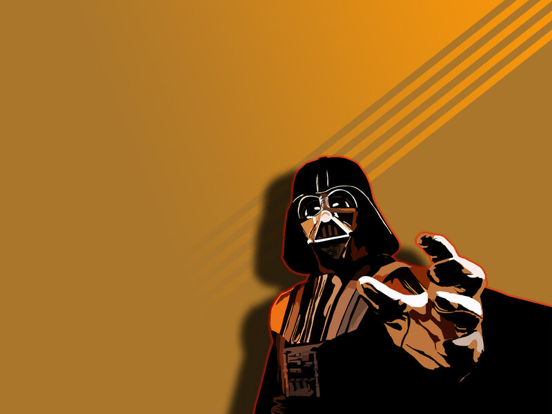 Darth Vader Pointing — Brown